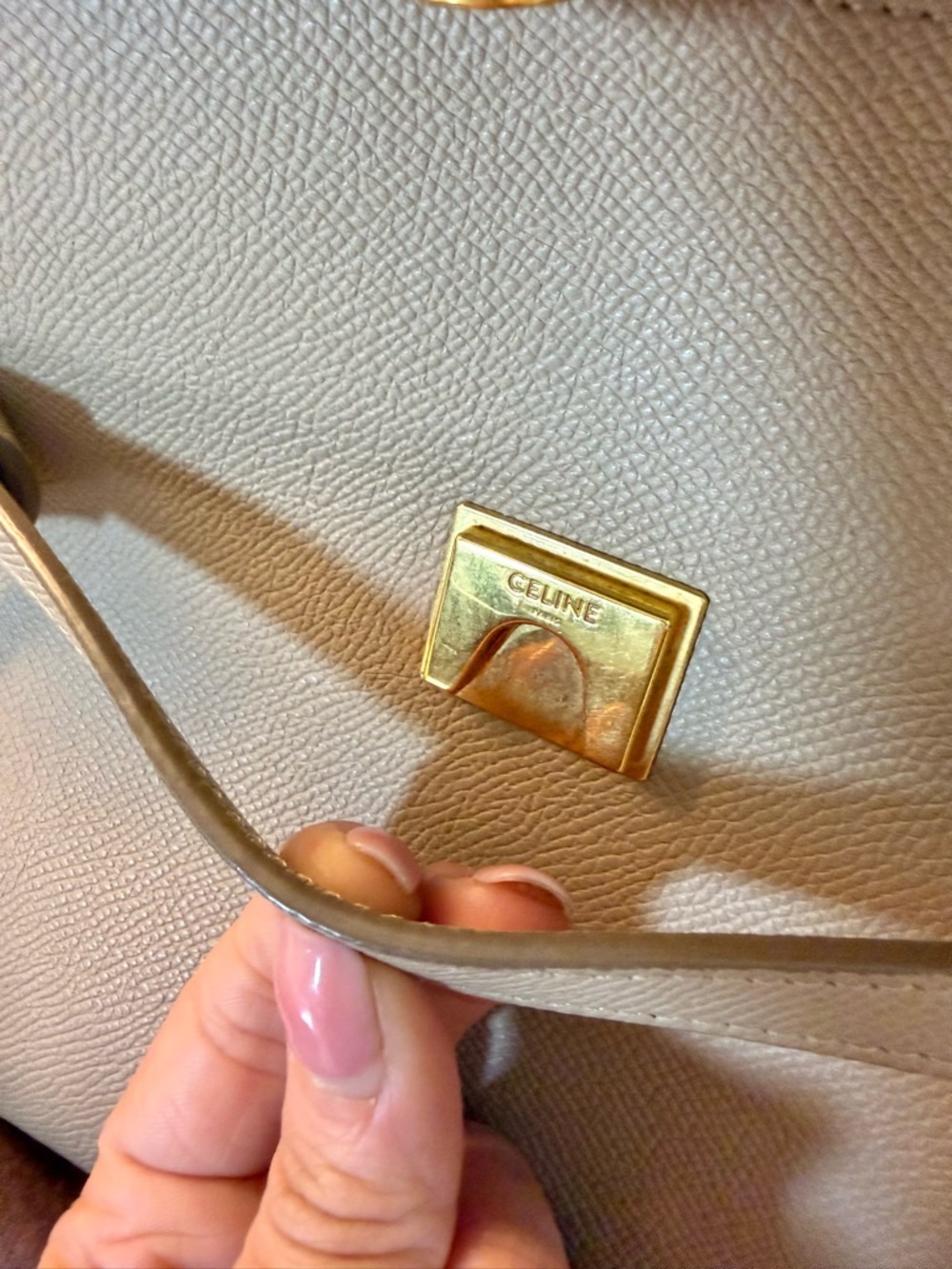 Celine Mini Belt Bag – Taupe Grey Grained Calfskin - Picture 6 of 16